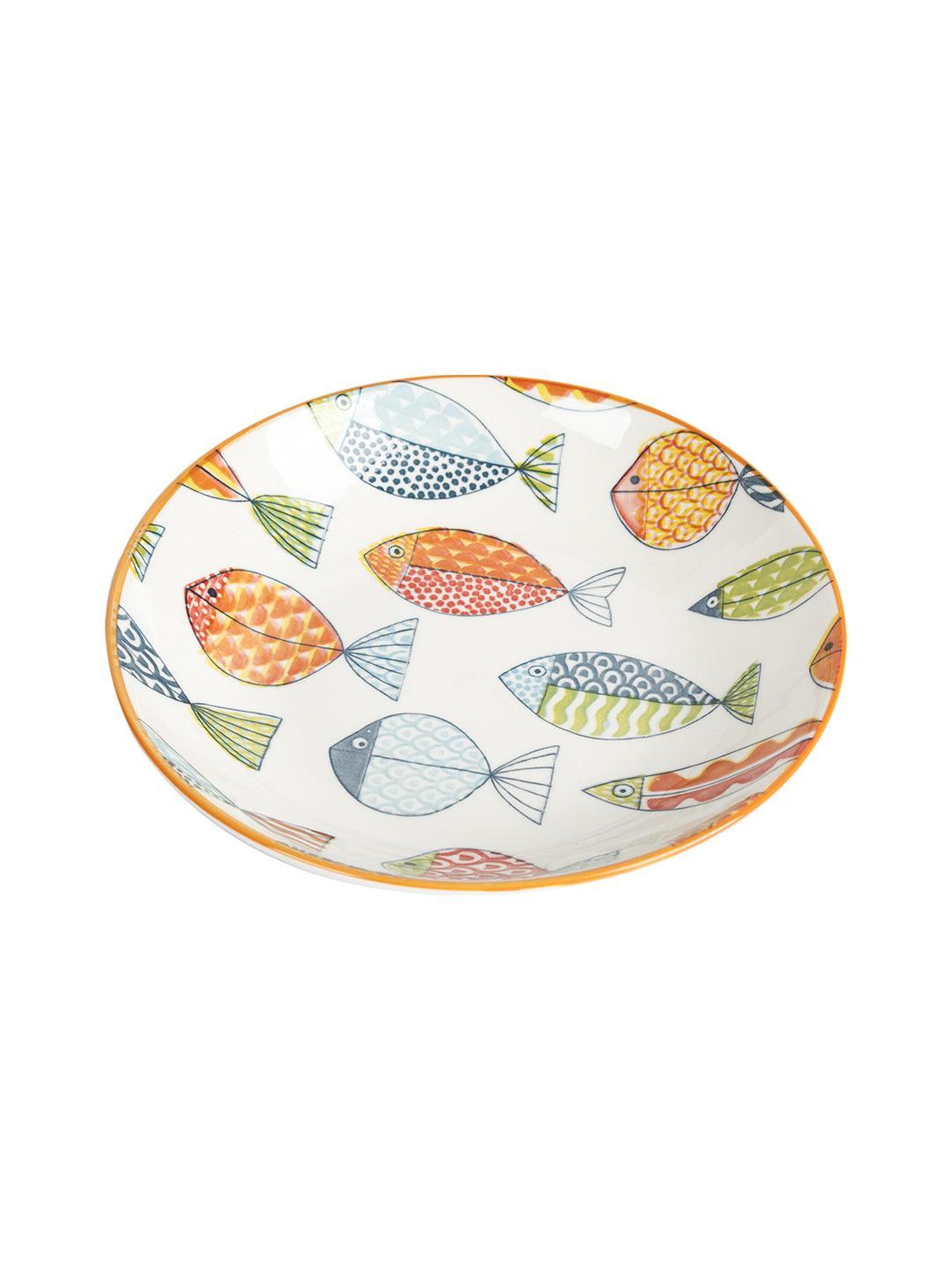 Market 99 Round Ceramic Dinner Plates - MARKET 99