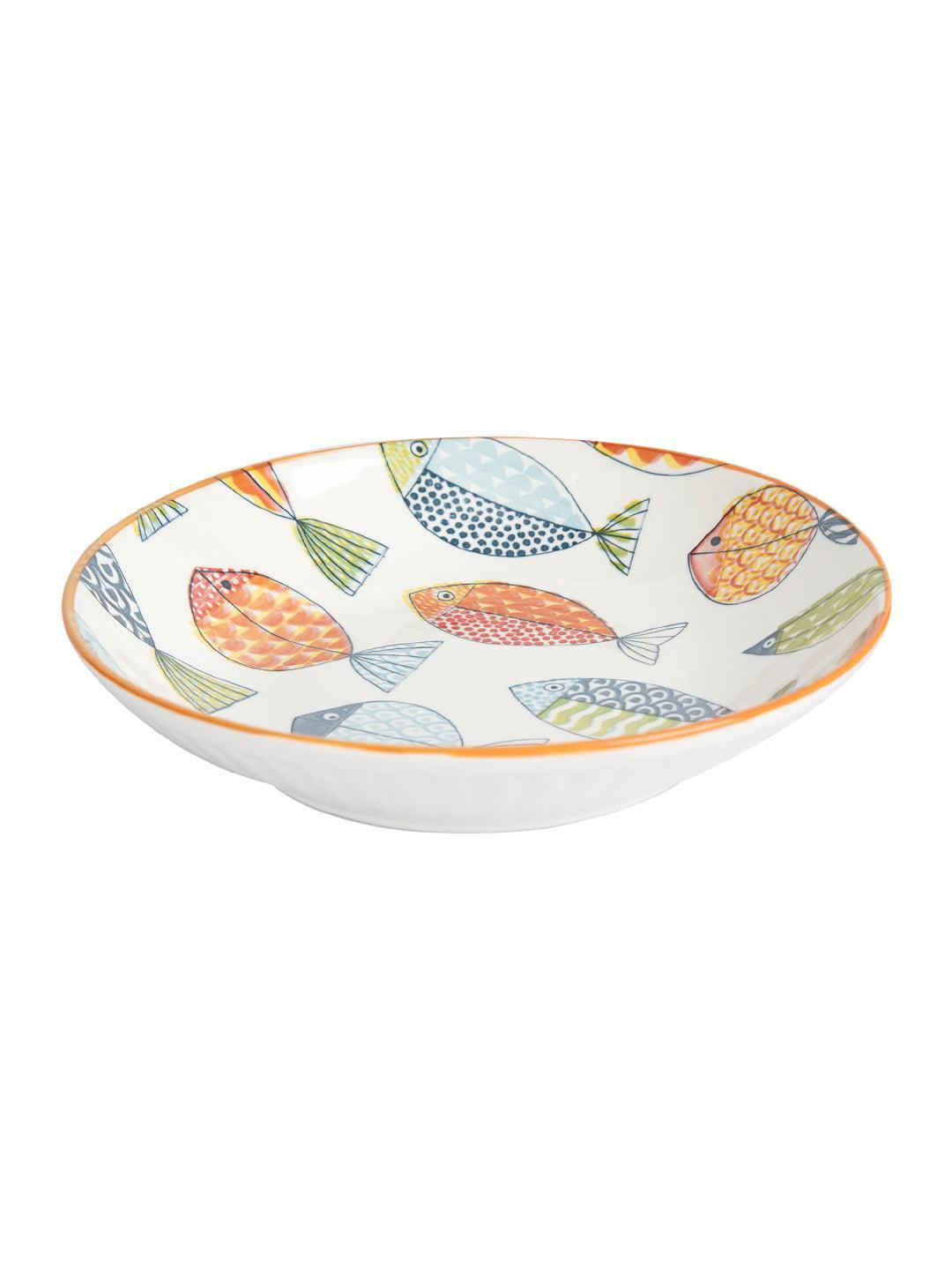 Market 99 Round Ceramic Dinner Plates - MARKET 99