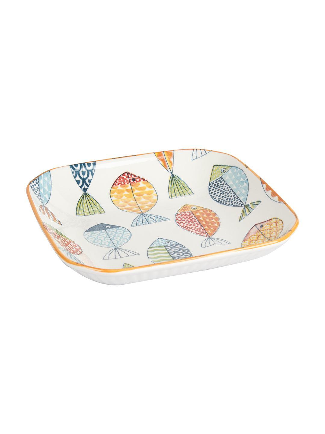 Market 99 Round Ceramic Dinner Plates - MARKET 99