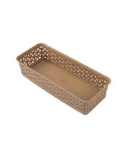 Market 99 Small Plastic Multipurpose Storage Basket ( Set Of 6, Solid Brown Colour) - MARKET 99