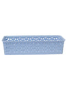 Market 99 Small Plastic Multipurpose Storage Basket ( Set Of 6, Solid Light Blue Colour) - MARKET 99