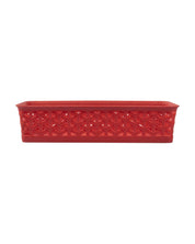 Market 99 Small Plastic Multipurpose Storage Basket ( Set Of 6, Solid Red Colour ) - MARKET 99