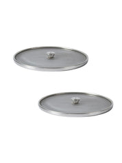 Market 99 Stainless Steel Net Cover/Vessel Cover/Lids/Mesh Lids, Size No. 8 & 10 (Set Of 2, Silver Colour) - MARKET 99