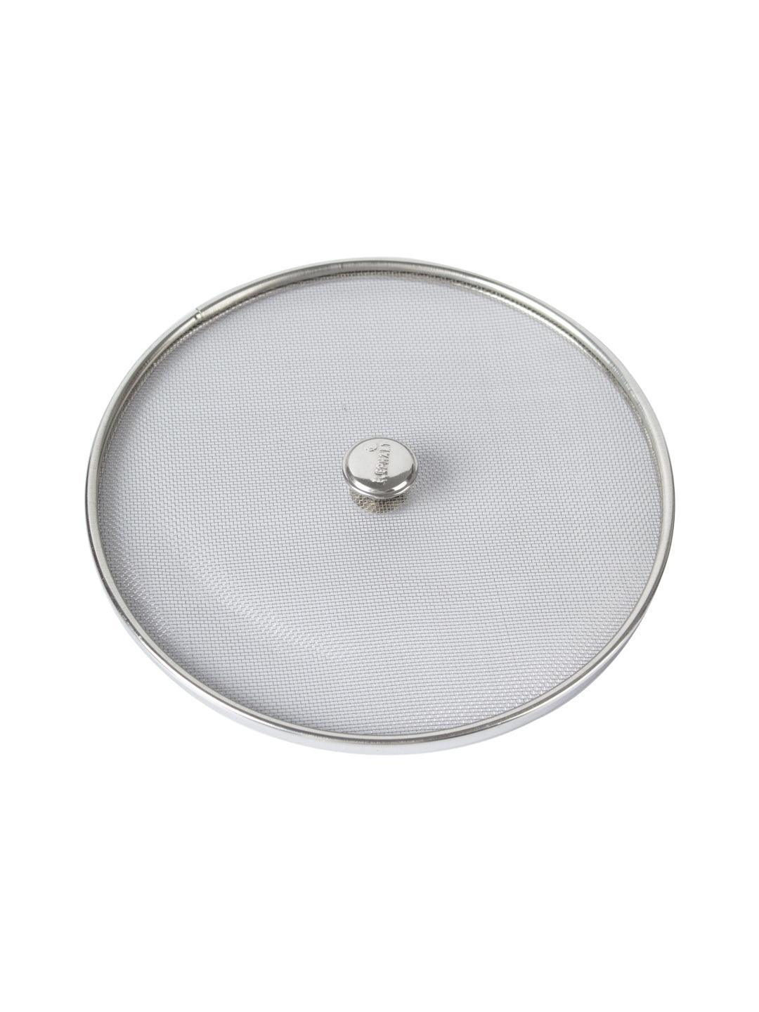 Market 99 Stainless Steel Net Cover/Vessel Cover/Lids/Mesh Lids, Size No. 8 & 10 (Set Of 2, Silver Colour) - MARKET 99
