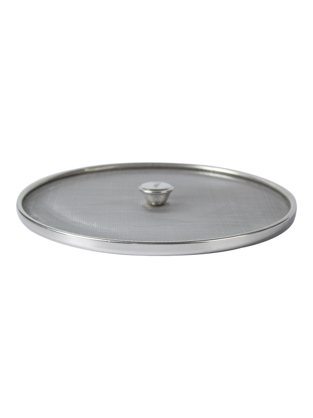 Market 99 Stainless Steel Net Cover/Vessel Cover/Lids/Mesh Lids, Size No. 8 & 10 (Set Of 2, Silver Colour) - MARKET 99