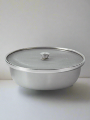 Market99 Stainless Steel Net Cover/Vessel Cover/Lids/Mesh Lids, Size No. 8 & 10 (Set Of 2, Silver Colour)