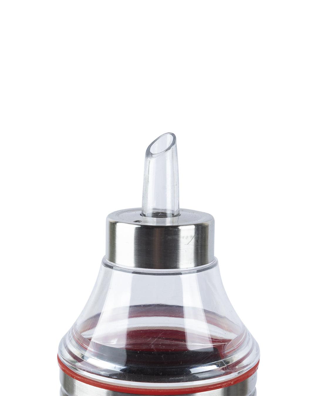 Market 99 Stainless Steel Oil Pourer/Dispenser With Screw Caps (Set Of 2, 1000 mL) - NIRLON - MARKET 99