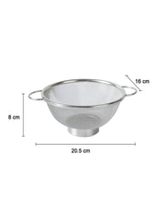 Market 99 Stainless Steel Soup & Juice Strainer + Colander Stainer (Set of 2, Silver Colour) - MARKET 99