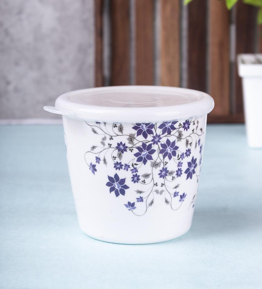 Market 99 Tableware Floral Design Melamine Jar for Dining Table Pickle Storage Canister, 650 mL - MARKET 99