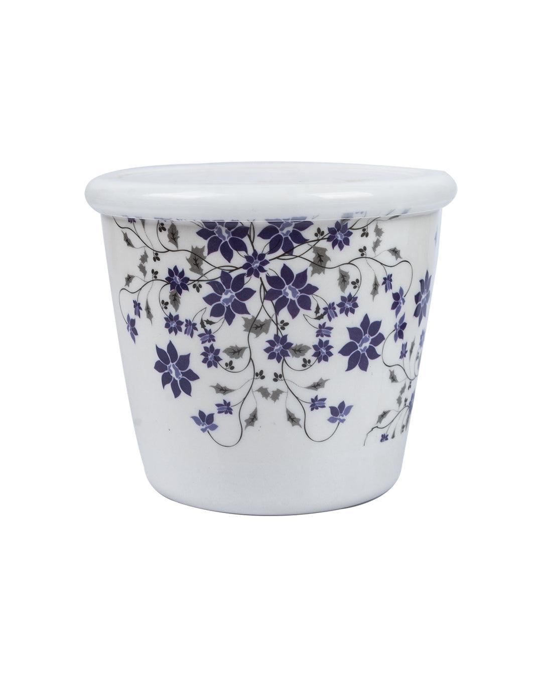 Market 99 Tableware Floral Design Melamine Jar for Dining Table Pickle Storage Canister, 650 mL - MARKET 99