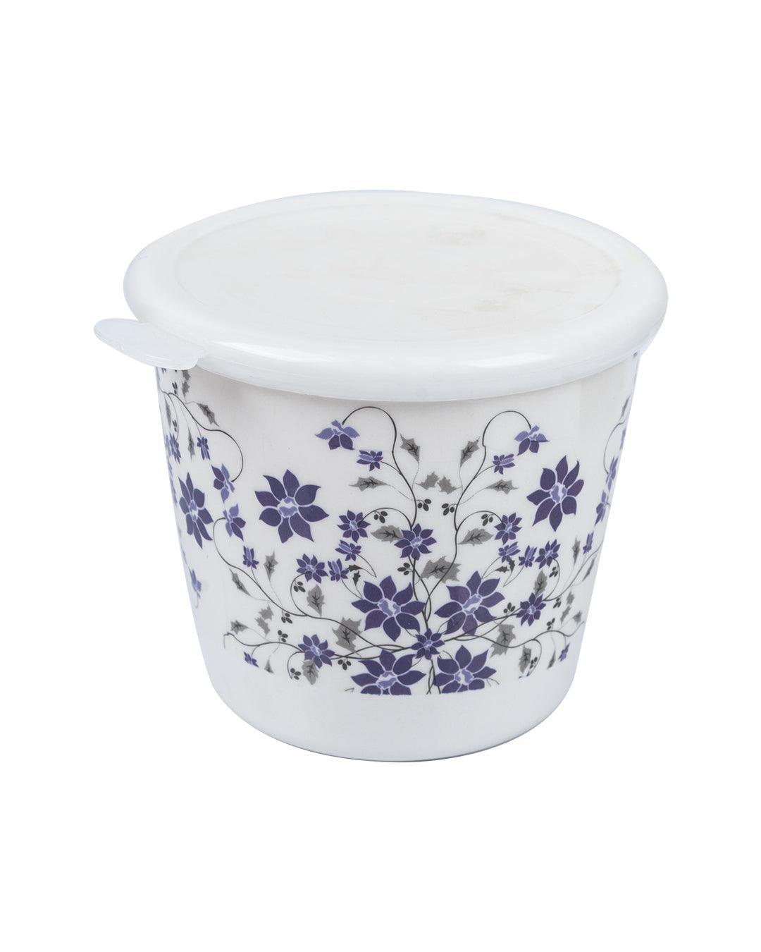 Market 99 Tableware Floral Design Melamine Jar for Dining Table Pickle Storage Canister, 650 mL - MARKET 99