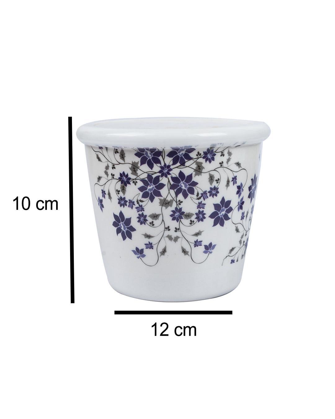 Market 99 Tableware Floral Design Melamine Jar for Dining Table Pickle Storage Canister, 650 mL - MARKET 99