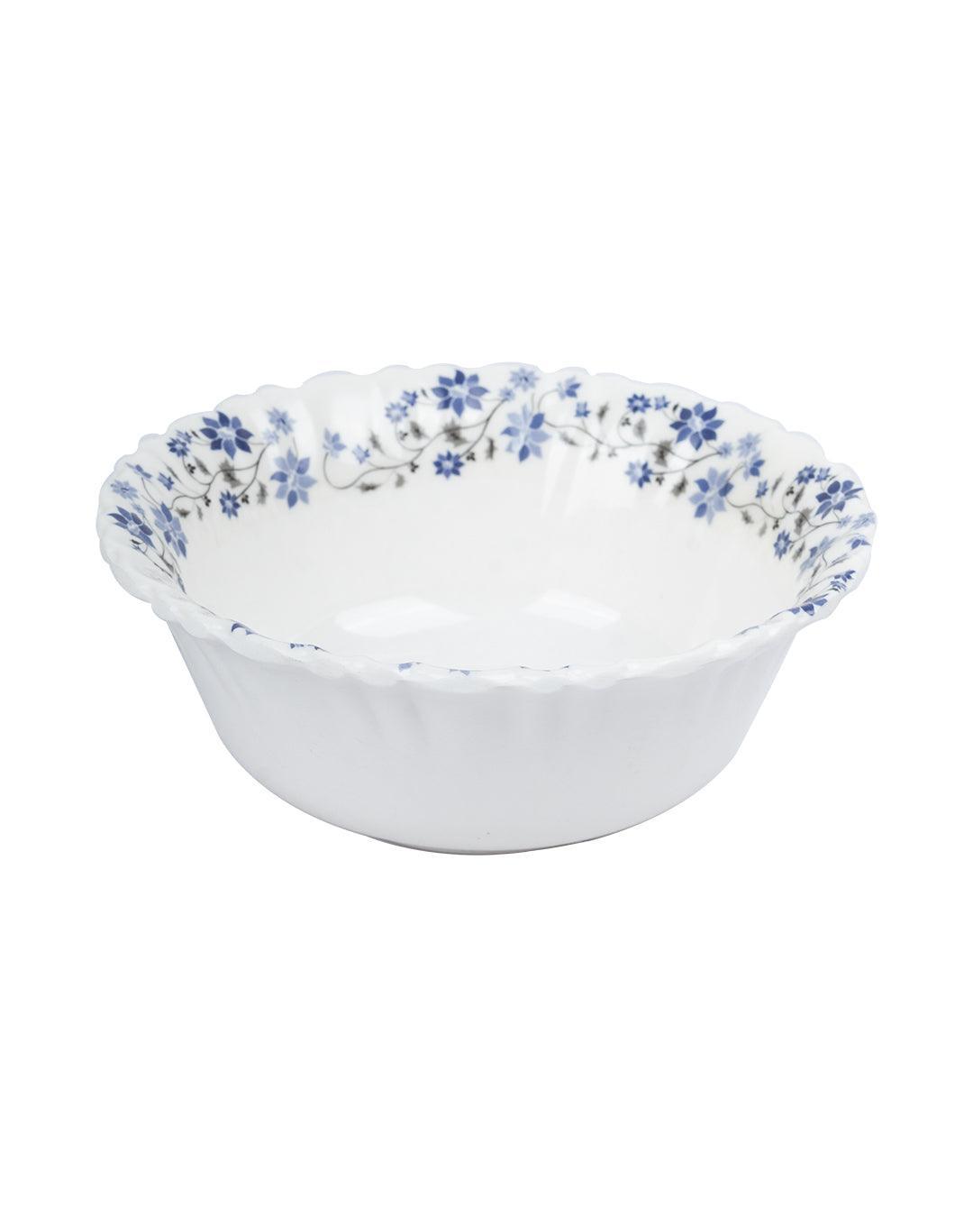 Market 99 Tableware Melamine Glossy Floral Finish Soup Bowls for Dining Table ( Set Of 6, 210 mL ) - MARKET 99
