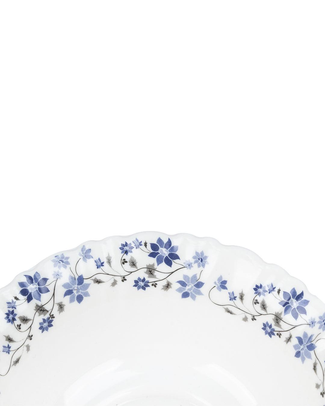 Market 99 Tableware Melamine Glossy Floral Finish Soup Bowls for Dining Table ( Set Of 6, 210 mL ) - MARKET 99