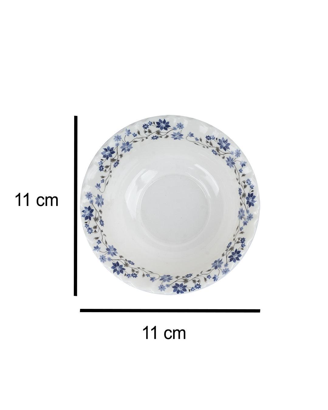 Market 99 Tableware Melamine Glossy Floral Finish Soup Bowls for Dining Table ( Set Of 6, 210 mL ) - MARKET 99