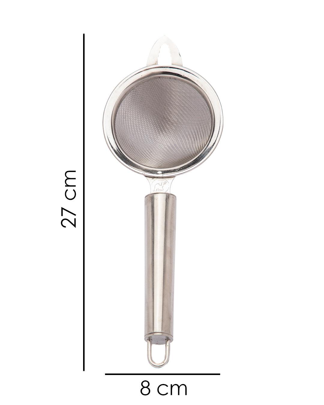 Market 99 Tea Time Strainer, Silver, Stainless Steel - MARKET 99