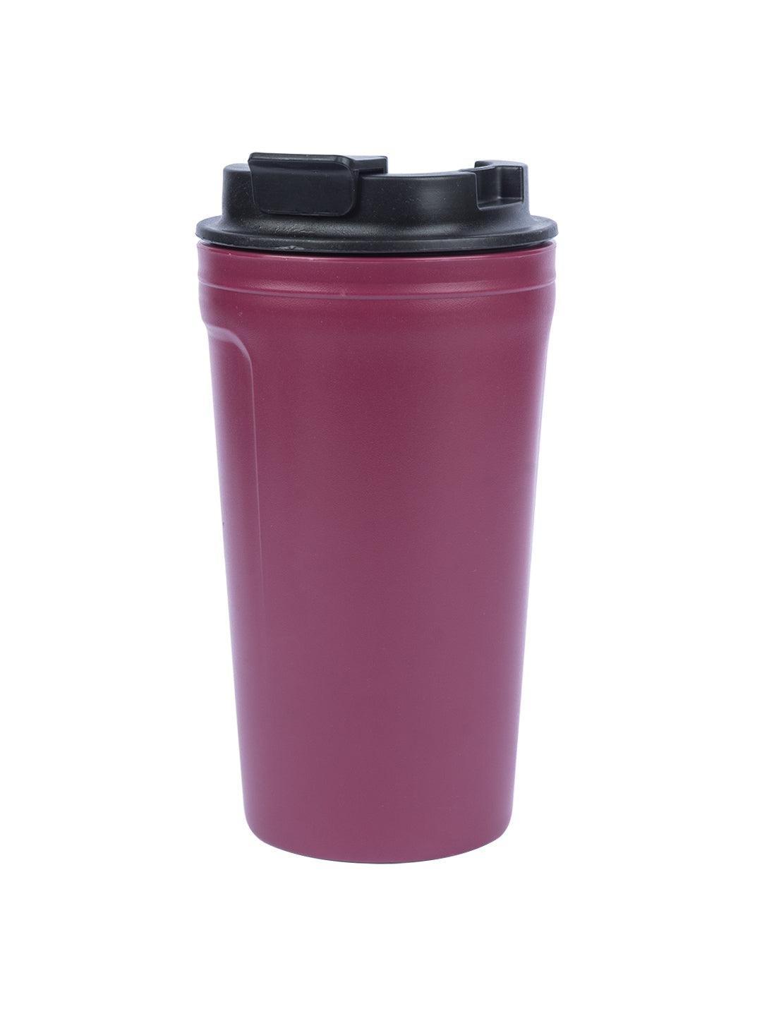 Market 99 Travel Mug (420 mL), Quote, Maroon, Plastic - MARKET 99