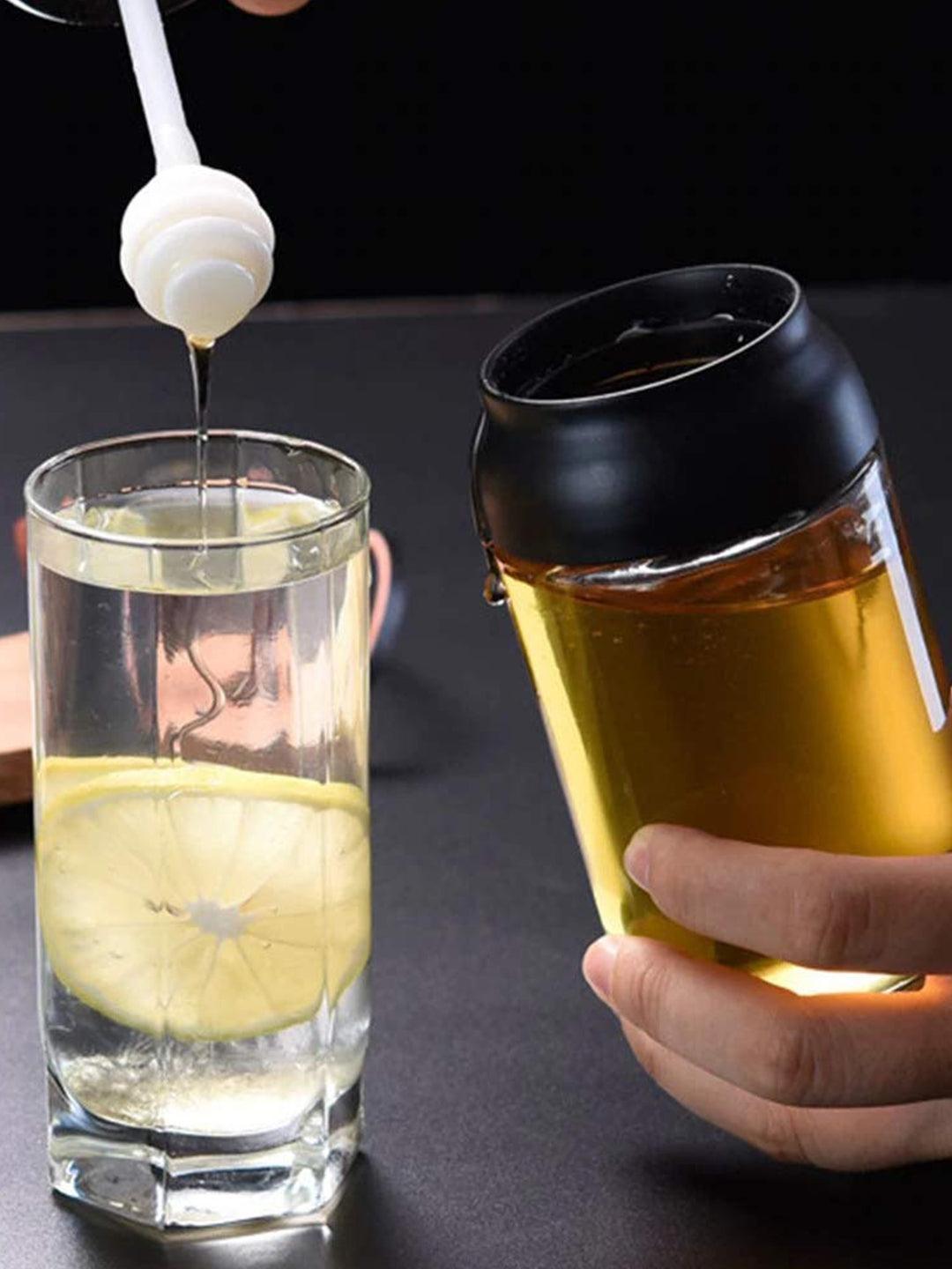 Market99 250Ml Honey Glass Jar With Dipper - MARKET 99