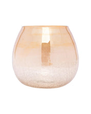 Market99 3 Crackle Glass Votive With Metal T-Light Candle Holder - MARKET 99