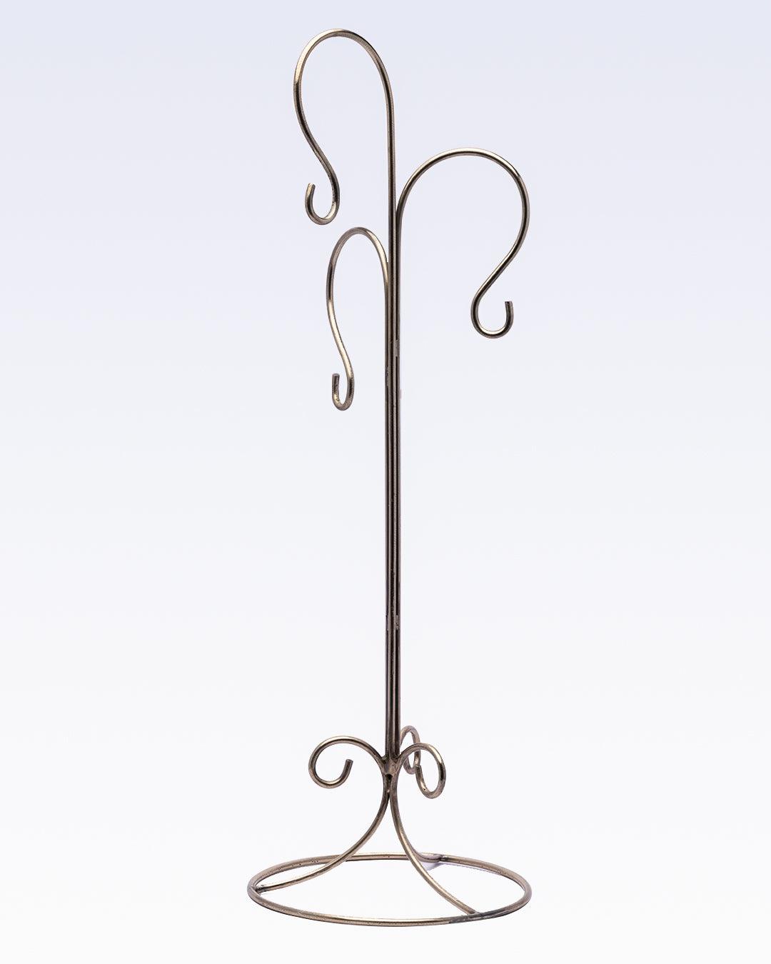 Market99 3 Hanging Lantern, Stand & T-Light Candle Holder, Classic, Cutwork Design, Gold, Mild Steel - MARKET 99