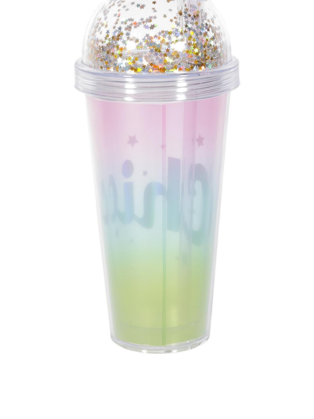 Market99 380Ml Plastic Tumbler With Straw And Lid - MARKET 99