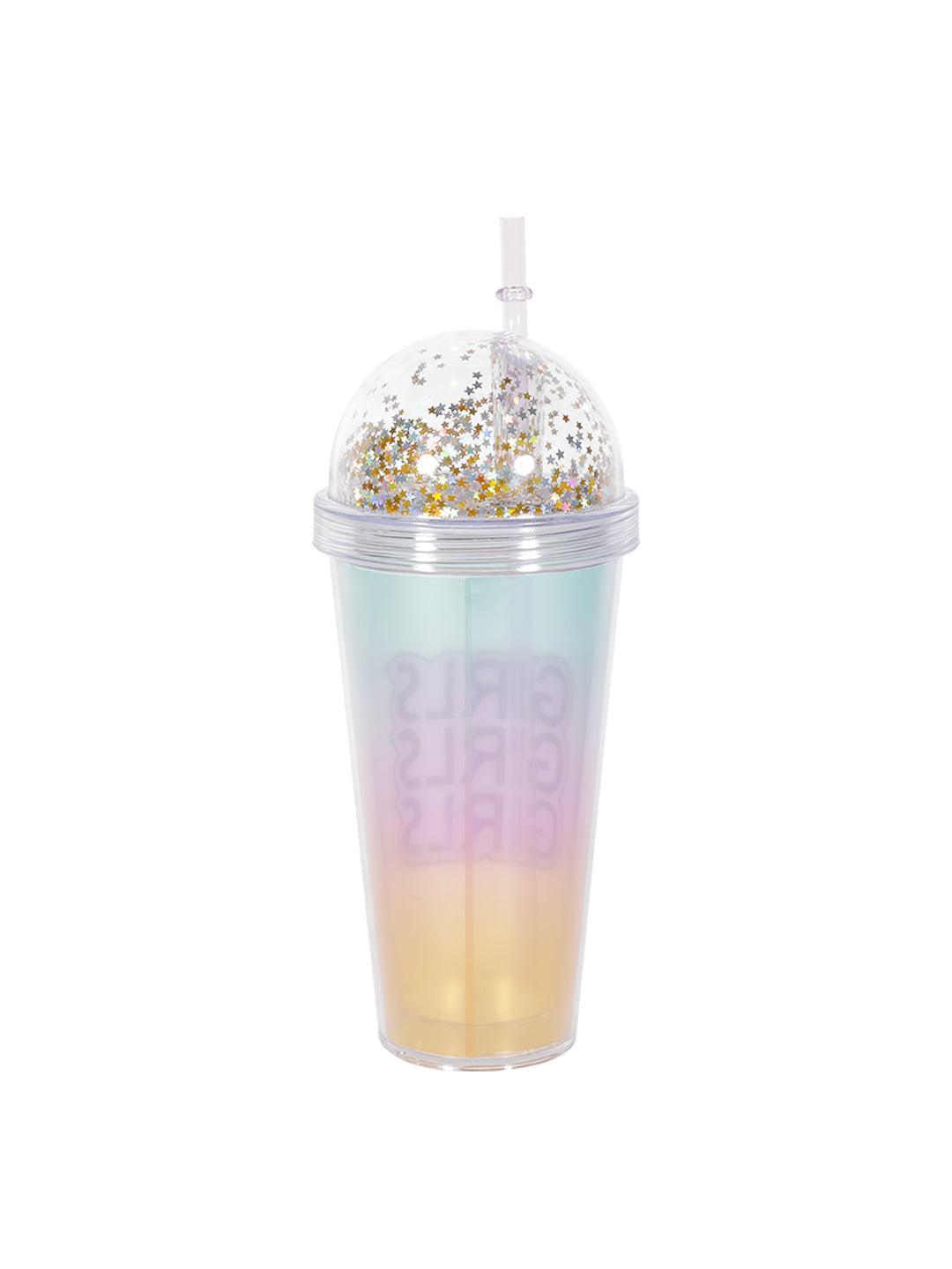 Market99 380Ml Plastic Tumbler With Straw And Lid - MARKET 99