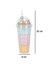 Market99 380Ml Plastic Tumbler With Straw And Lid - MARKET 99