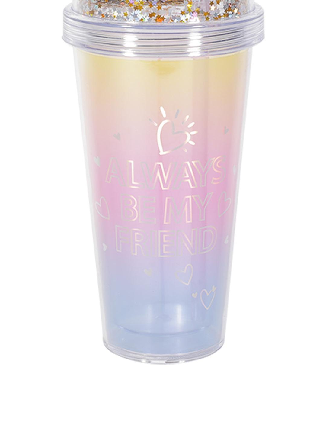 Market99 380Ml Plastic Tumbler With Straw And Lid - MARKET 99