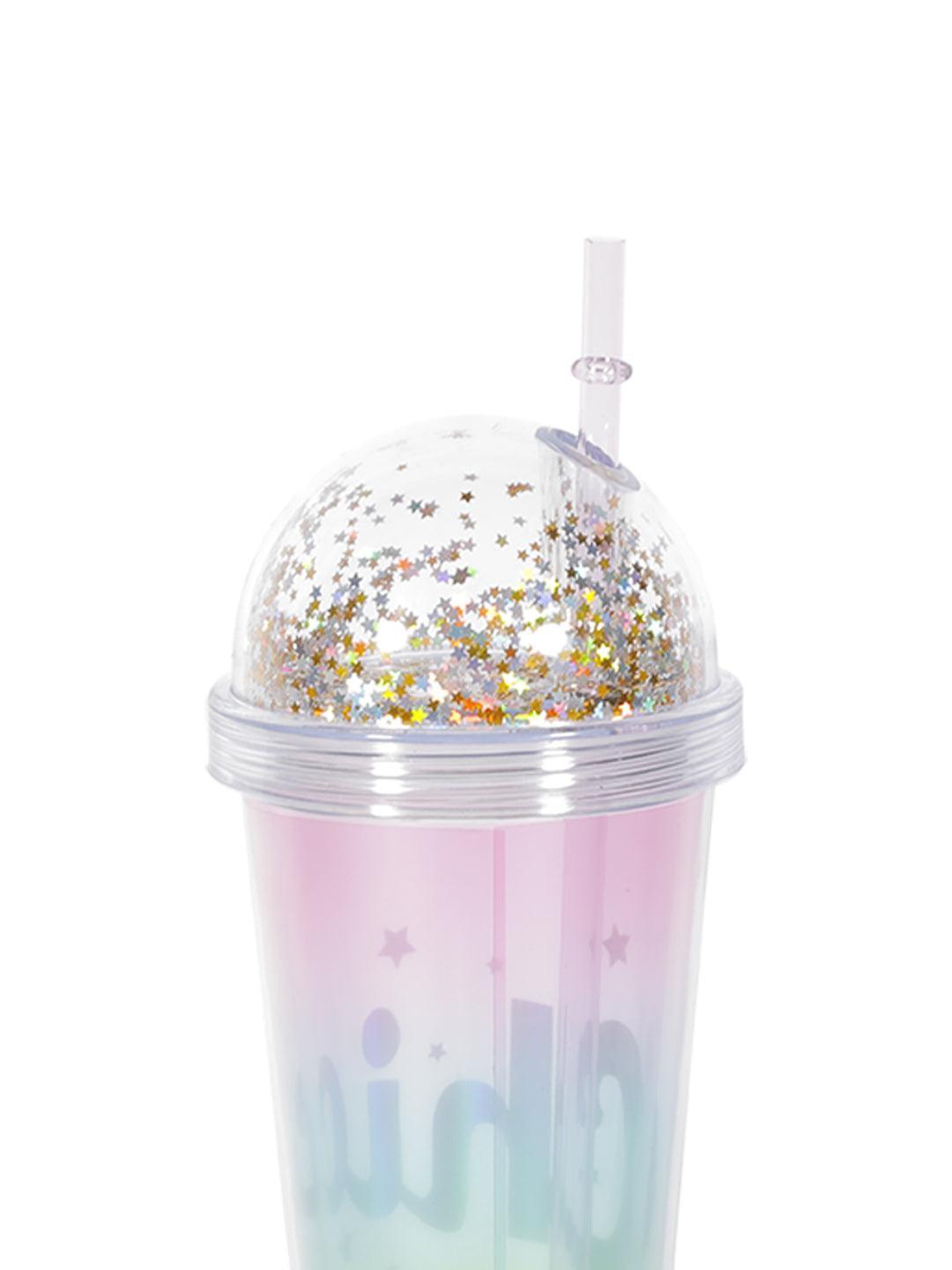 Market99 380Ml Plastic Tumbler With Straw And Lid - MARKET 99