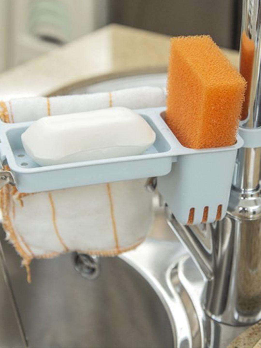 Market99 Adhesive Soap Sponge Holder Shelf With Towel Rack - MARKET 99