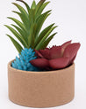 Market99 Artificial Flower with Pot, Multicolour, Plastic & Paper - MARKET 99