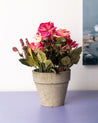 Market99 Artificial Flower with Pot, Multicolour, Plastic - MARKET 99