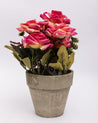 Market99 Artificial Flower with Pot, Multicolour, Plastic - MARKET 99