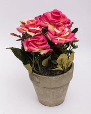 Market99 Artificial Flower with Pot, Multicolour, Plastic - MARKET 99