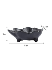 Black Melamine Chutney Bowls, Each 30mL, Set Of 6 Pcs