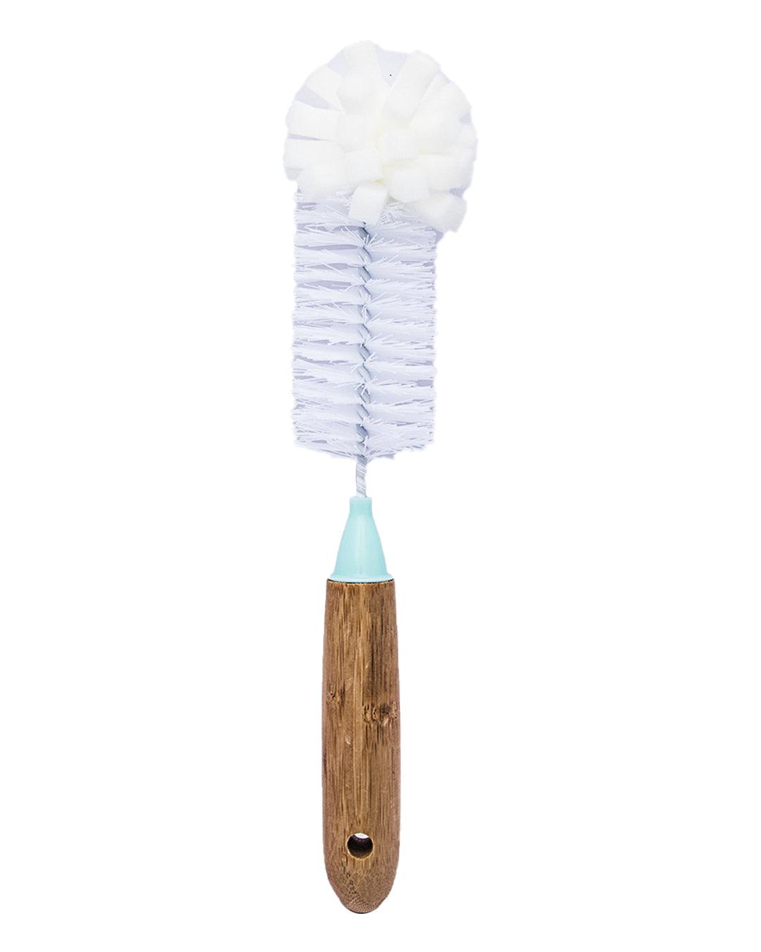 Market99 Bottle Cleaning Brush, with Bamboo Handle & Foam End - MARKET 99