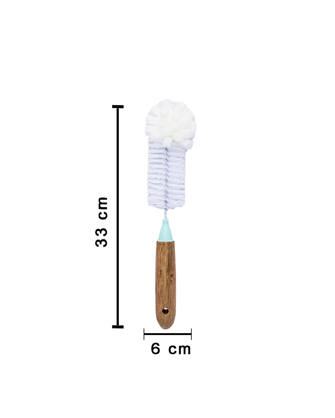 Market99 Bottle Cleaning Brush, with Bamboo Handle & Foam End - MARKET 99