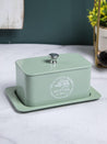 Butter Dish with Handle and Base