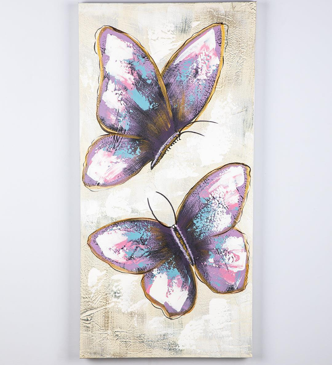 Market99 Butterfly Hand Made Oil Painting Artwork - MARKET 99