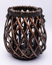 Market99 Candleholder, Willow, Lantern, Brown, Wood - MARKET 99