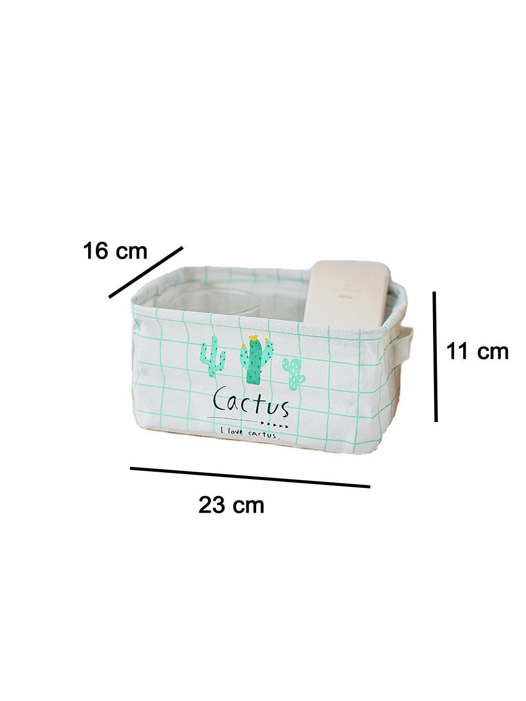 Market99 Canvas Fabric Storage Bin With Handles - MARKET 99