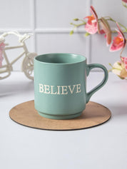 MARKET99 Ceramic Coffee Mug "BELIEVE" - 360 mL - MARKET 99