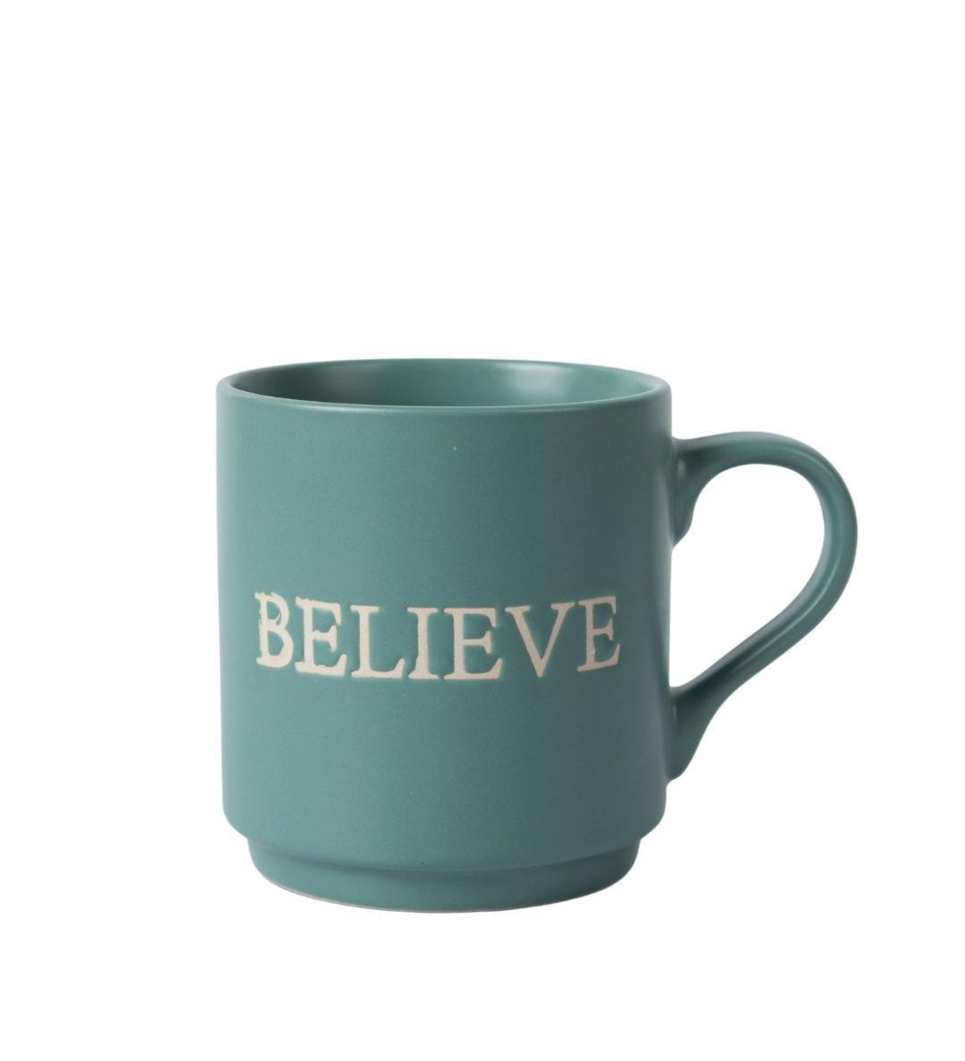 MARKET99 Ceramic Coffee Mug "BELIEVE" - 360 mL - MARKET 99