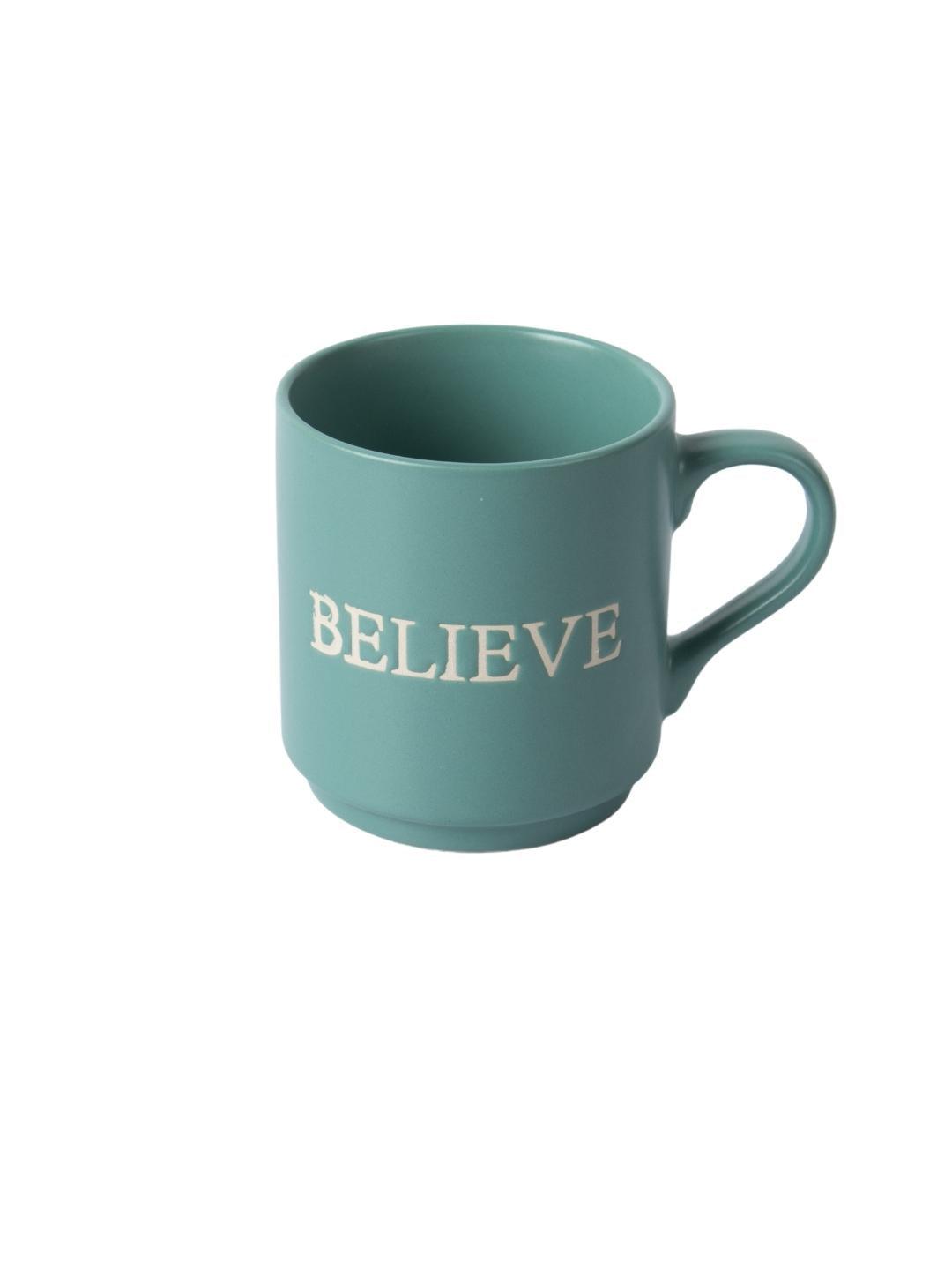 MARKET99 Ceramic Coffee Mug "BELIEVE" - 360 mL - MARKET 99