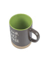 Ceramic Coffee Mug "LET YOUR HEART BE FREE " - 360 mL