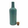 Market99 Ceramic Water Bottle, Handmade, Bottle With Cork, Fridge Water Bottle, Green, Ceramic - MARKET 99
