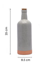 Market99 Ceramic Water Bottles, Handmade, Fridge Water Bottle, Bottle With Cork, Grey, Ceramic - MARKET 99