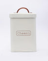 Market99 Chini Jar, Kitchen Decorative, Countertop Metal Storage Jar, Ivory, Mild Steel | (1.9 Litre) - MARKET 99