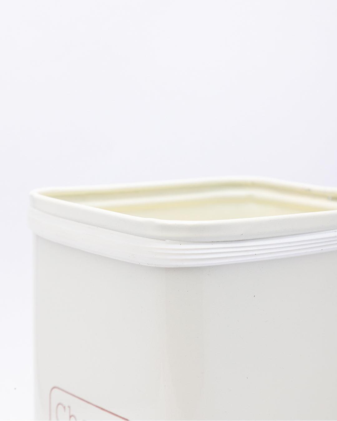 Market99 Chini Jar, Kitchen Decorative, Countertop Metal Storage Jar, Ivory, Mild Steel | (1.9 Litre) - MARKET 99