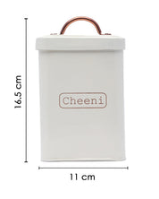 Market99 Chini Jar, Kitchen Decorative, Countertop Metal Storage Jar, Ivory, Mild Steel | (1.9 Litre) - MARKET 99